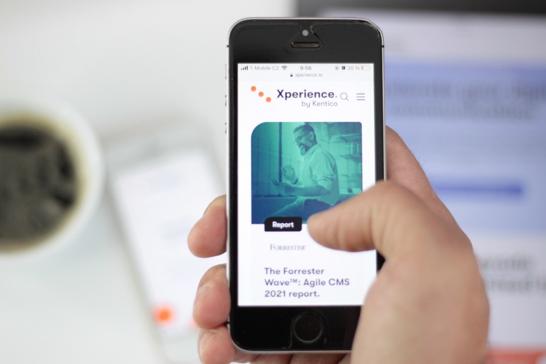 Kentico web on mobile phone