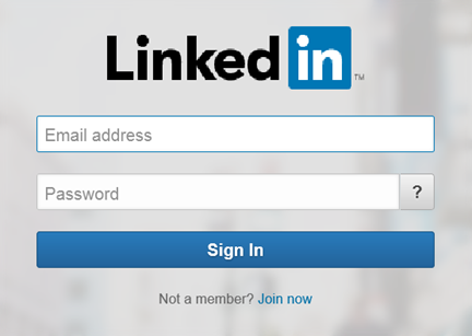 LinkedIn login