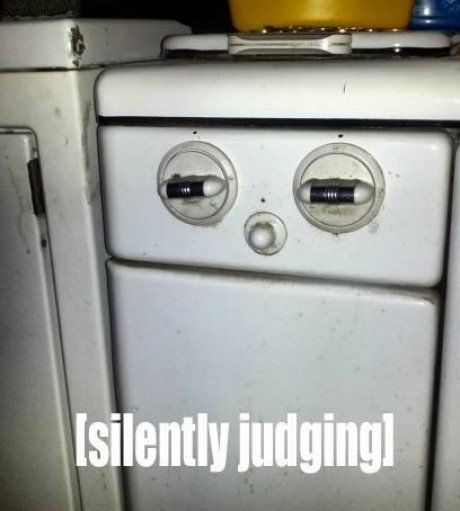 silently judging